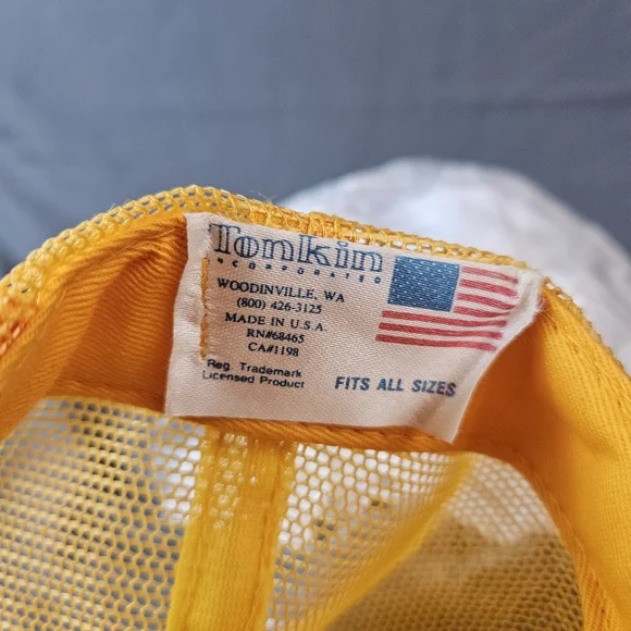 VINTAGE Mens CAT Caterpillar Snapback Trucker Hat Y2K Workwear 90s - Picture 9 of 9